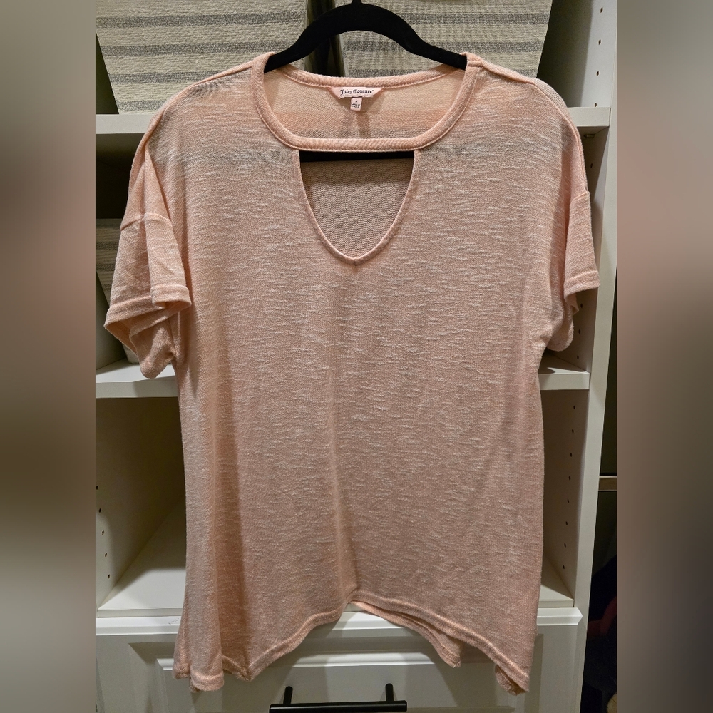 Juicy Couture Light Pink Short Sleeve Top